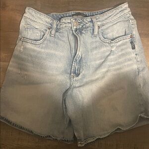 Silver Jeans Light Blue Mom Shorts Women's Jean distressed Vintage Shorts